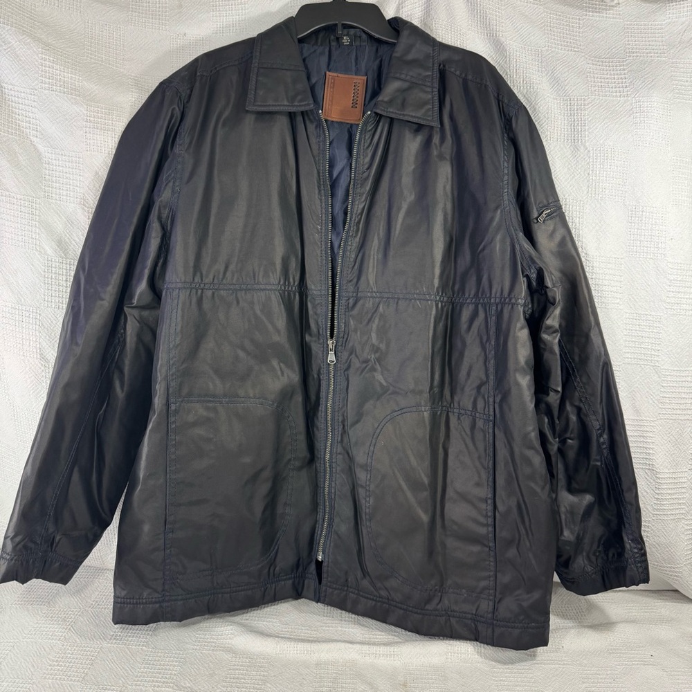 Vertical by Robert Comstock Mens‎ Full Zip Solid black Winter Jacket Size xlarge